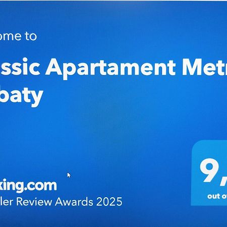 Classic Apartament Metro Kabaty Varsovia Exterior foto